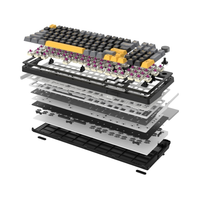 klawiatura mechaniczna RGB z akumulatorem 4000 mAh